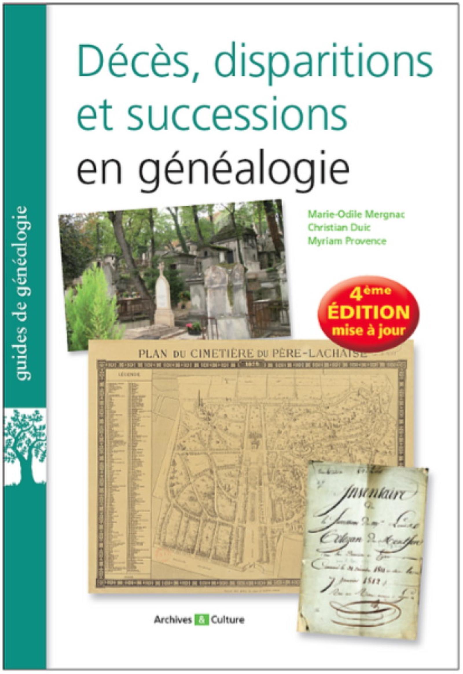 Décès, disparitions et successions en généalogie