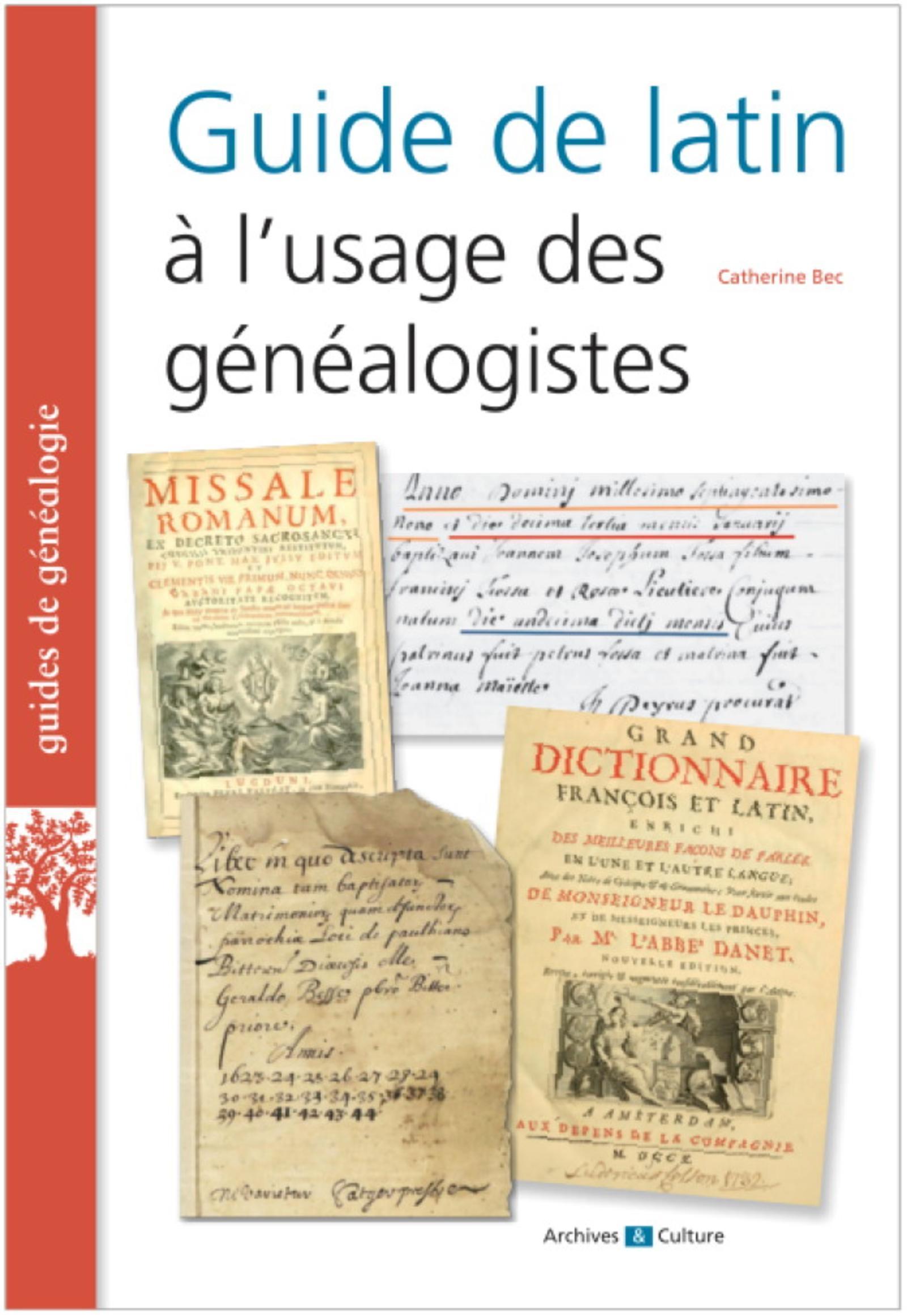 Guide de latin à l'usage des généalogistes