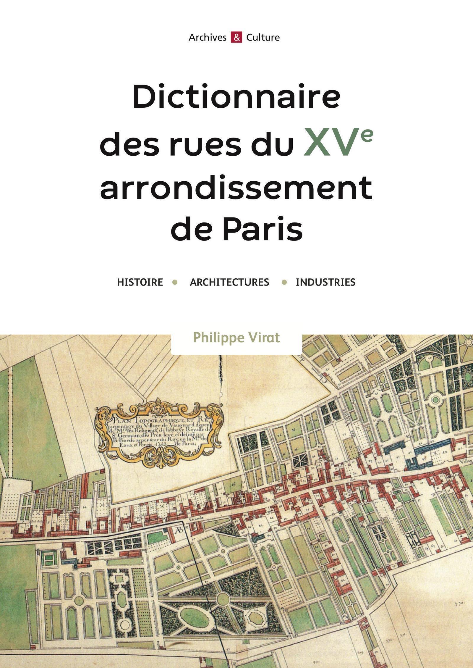 Dictionnaire des rues du XVe arrondissement de Paris