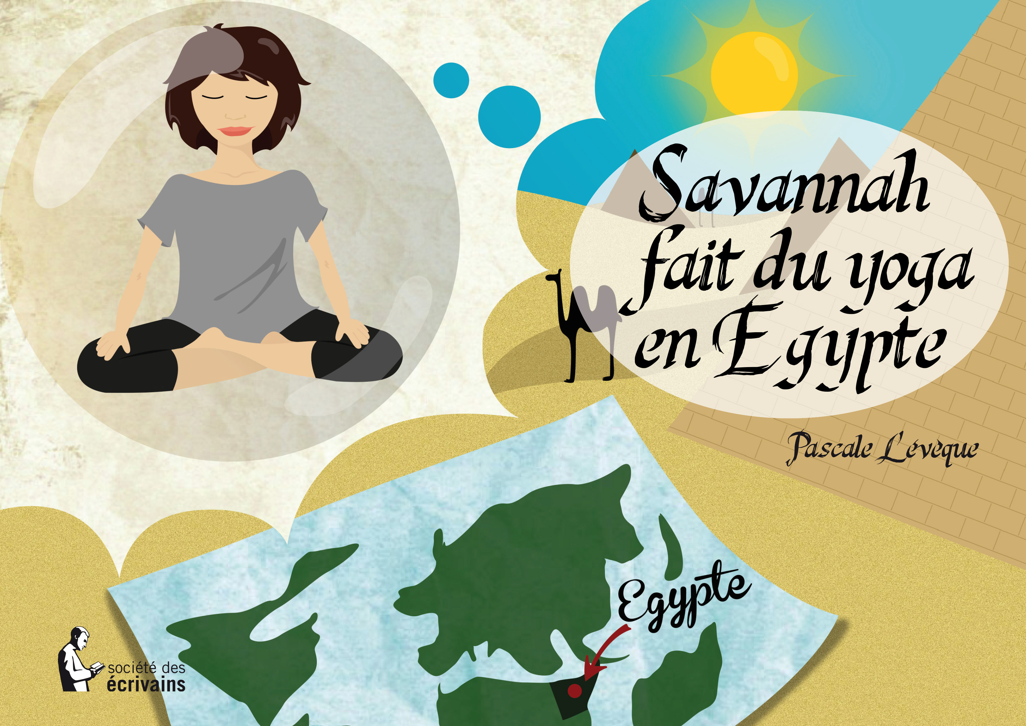Savannah fait du yoga en Égypte