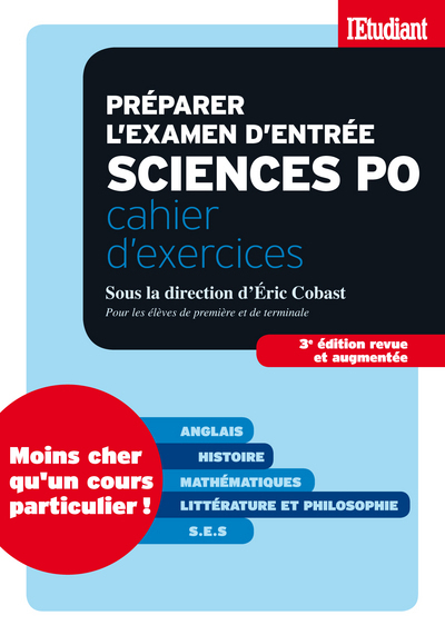 Préparer l'examen d'entrée à Sciences po - cahier d'exercices 3éd revue et augmentée