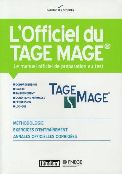 L'officiel du TAGE MAGE - Le manuel officiel de préparation au TAGE MAGE
