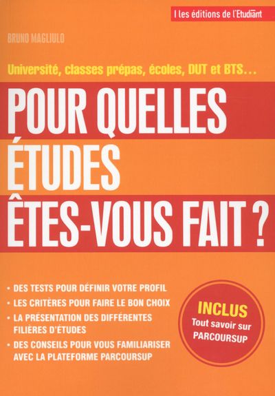 Pour quelles études êtes vous fait ?