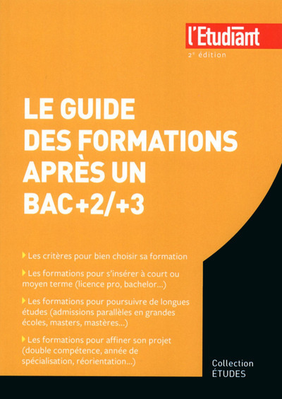 Le guide des formations après un Bac +2/+3