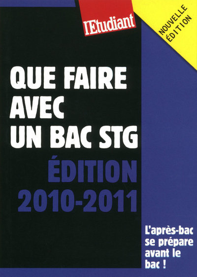 Que faire avec un BAC STG 2010-2011