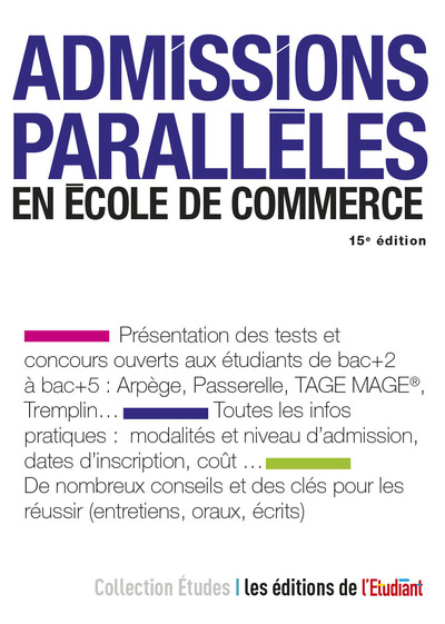 Admissions parallèles en école de commerce