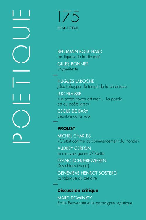 Poétique, n°175