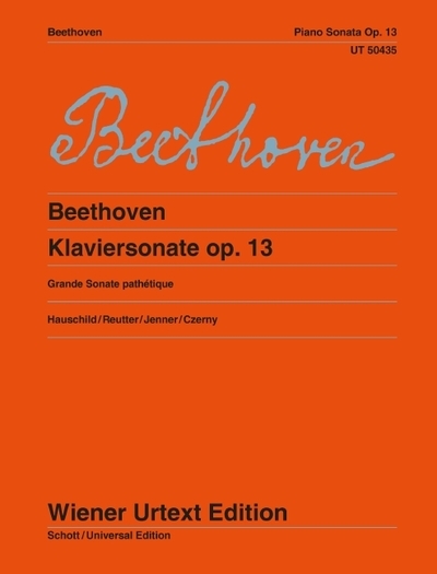 LUDWIG VAN BEETHOVEN : GRANDE SONATE PATHETIQUE OP. 13  - PIANO -  RECUEIL
