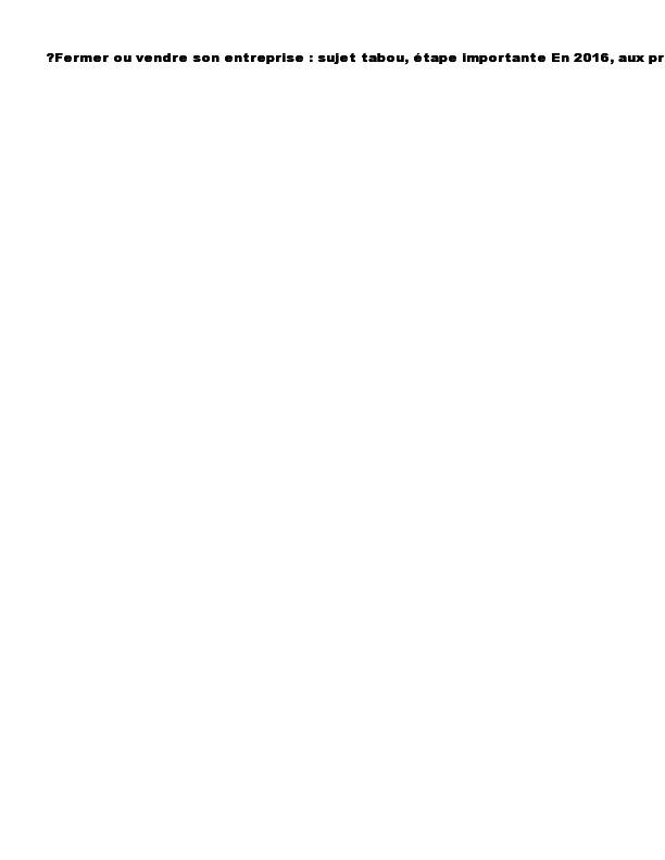 L'APRES INC. VIVRE SA SORTIE ENTREPRENEURIALE POSITIVEMENT