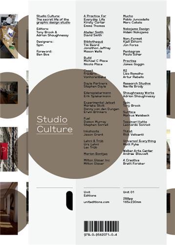 Studio Culture The Secret Life of the Graphic Design Studio /anglais