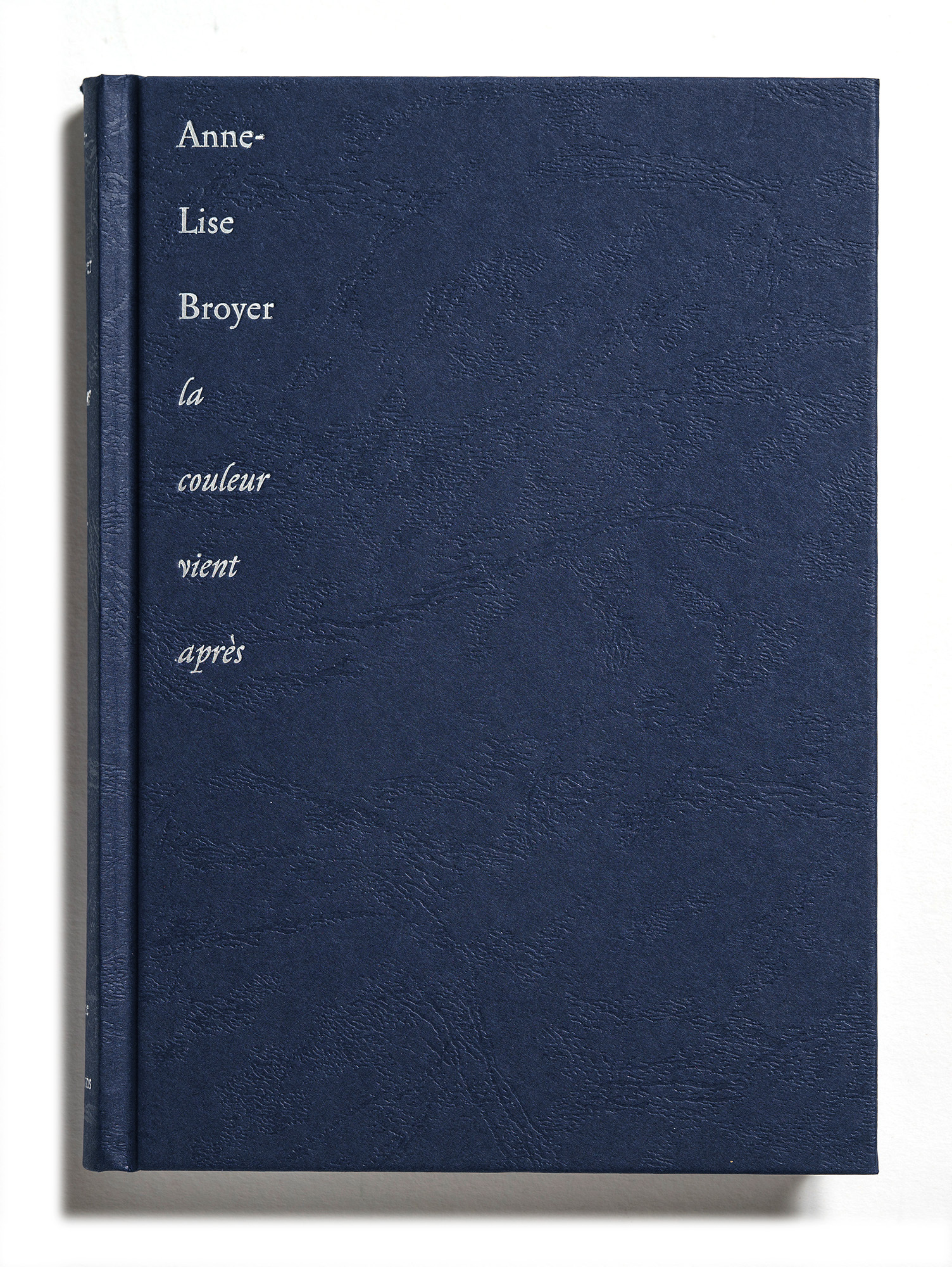 La couleur vient après