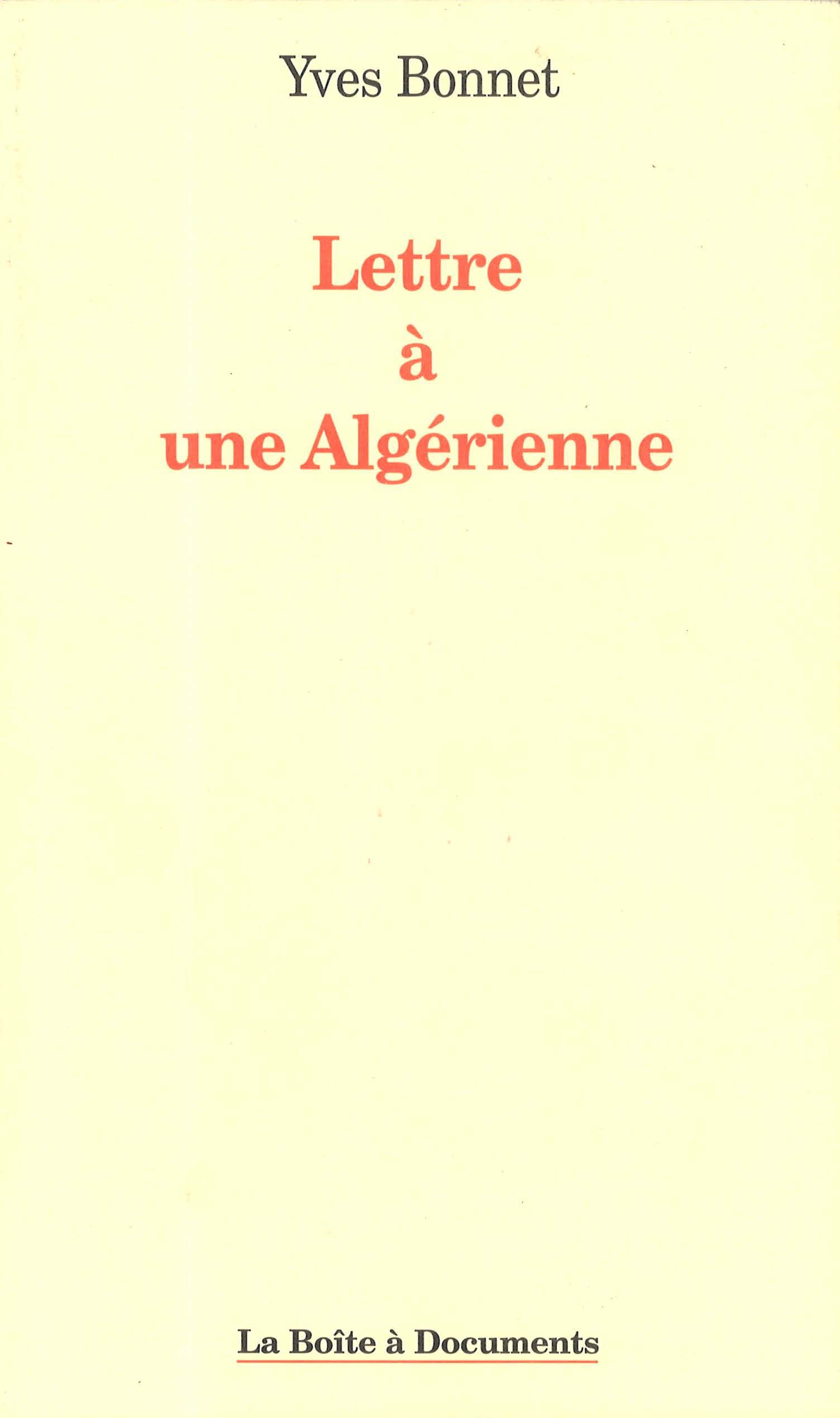Lettre à une Algerienne