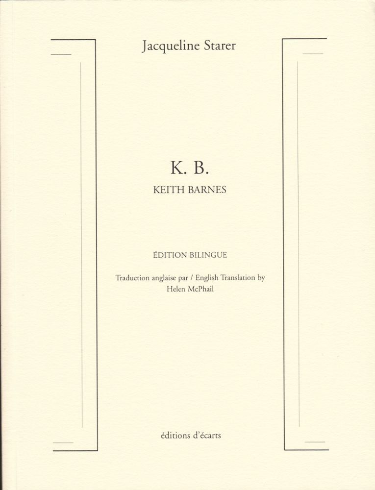 K. B. KEITH BARNES édition bilingue