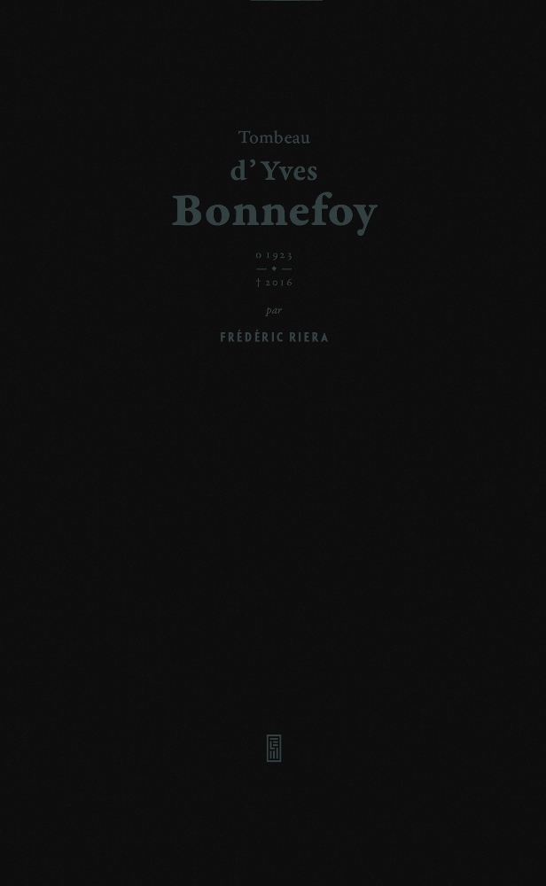 Tombeau d'Yves Bonnefoy