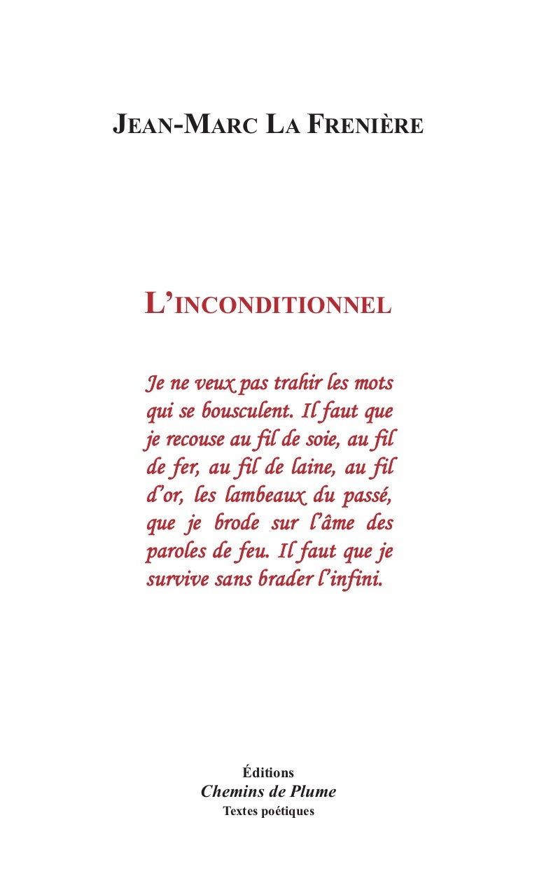 L'inconditionnel