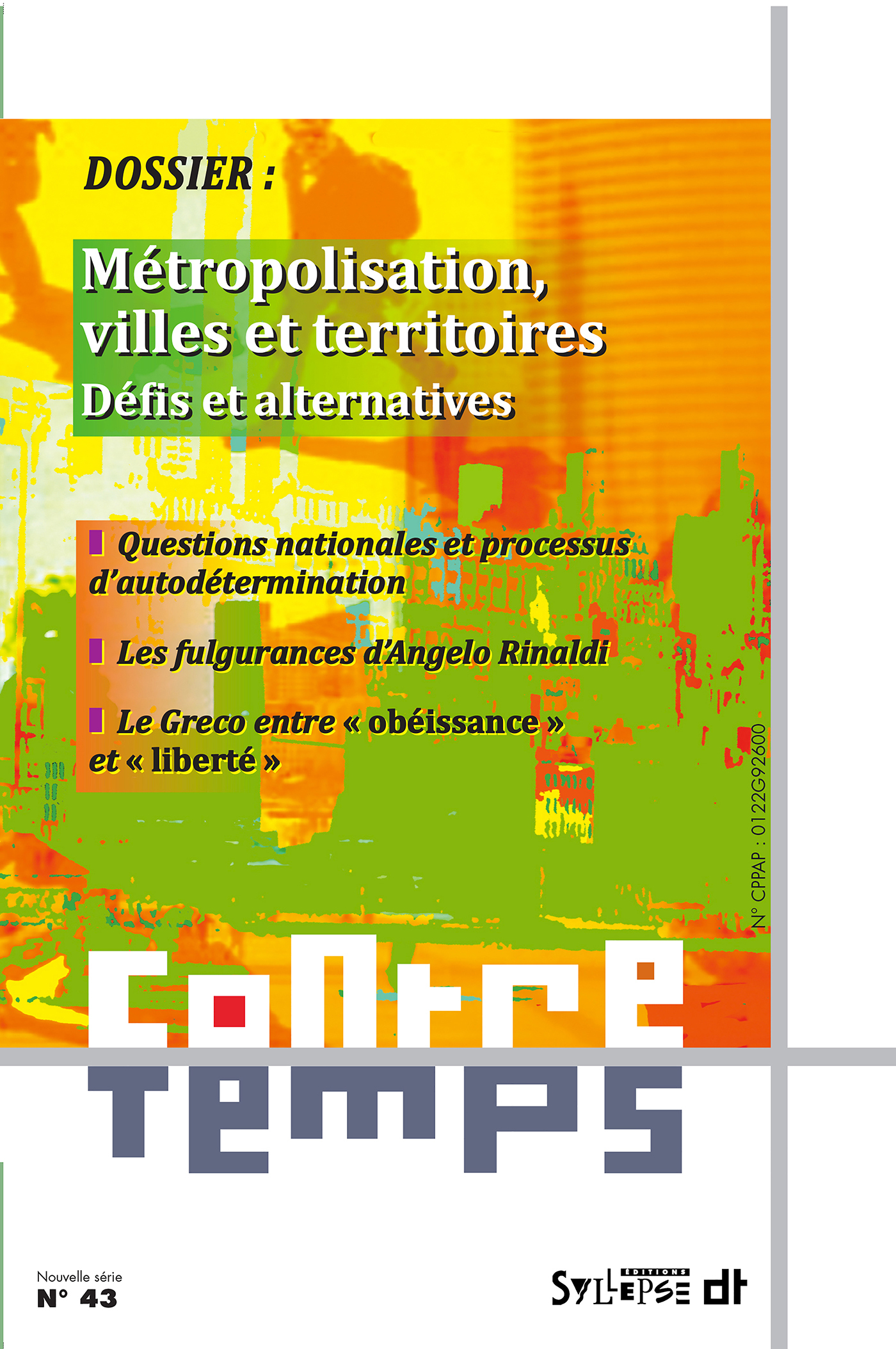 Métropolisation, villes et territoires