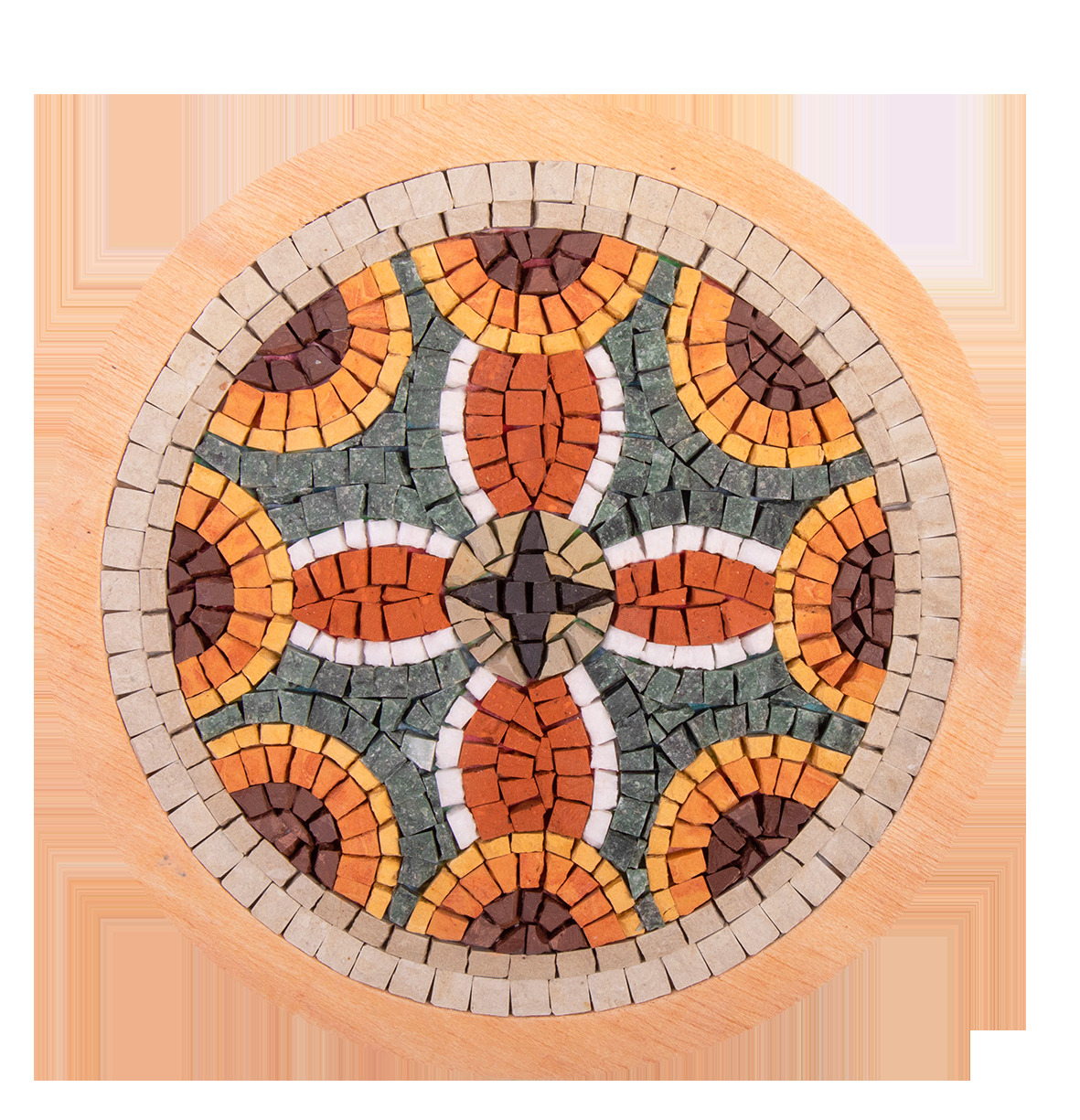 Kit Mosaîque complet 100 naturelles  Mandala 13   20 MOSAIC BOX