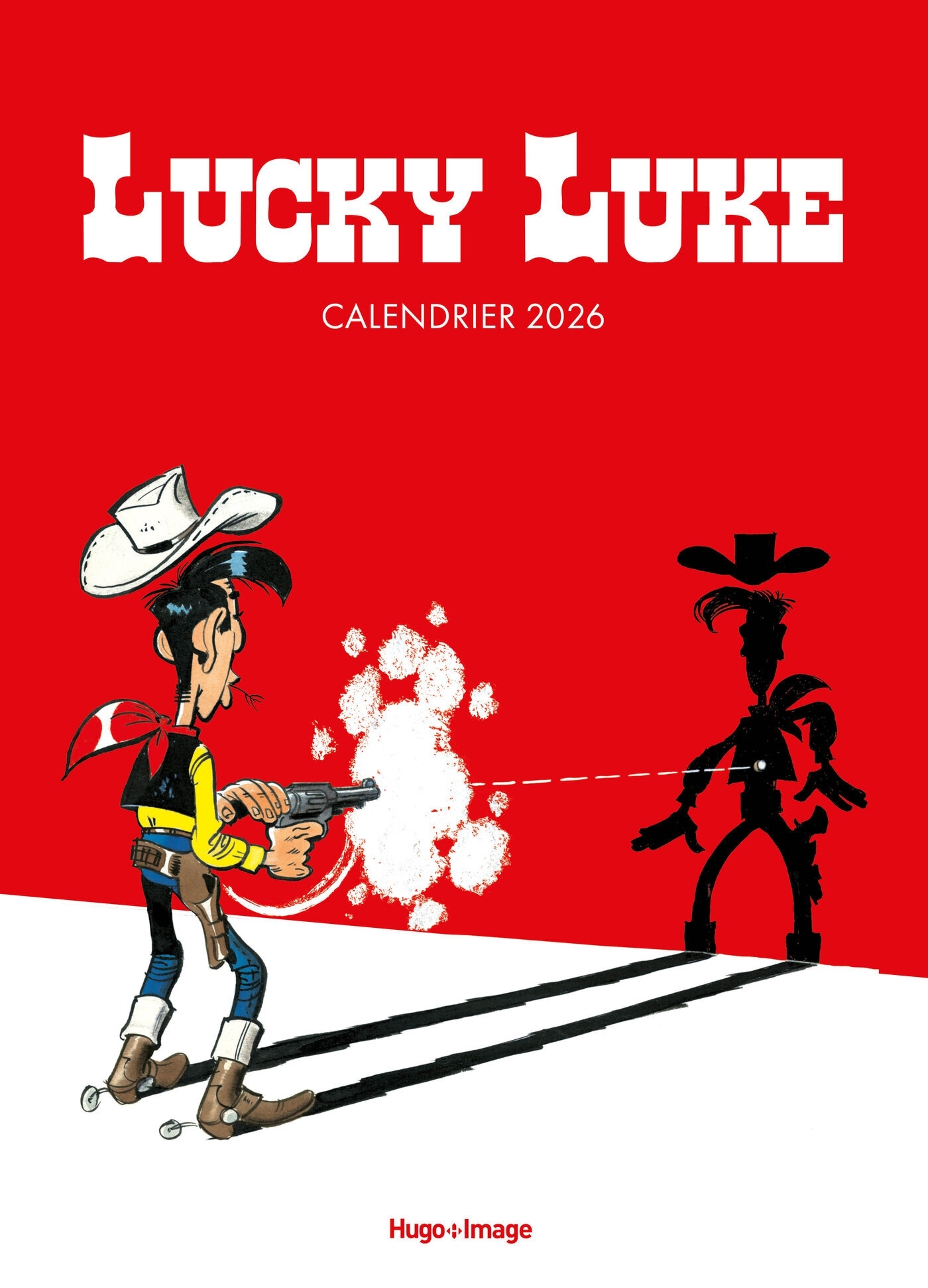 Calendrier mural Lucky Luke 2026