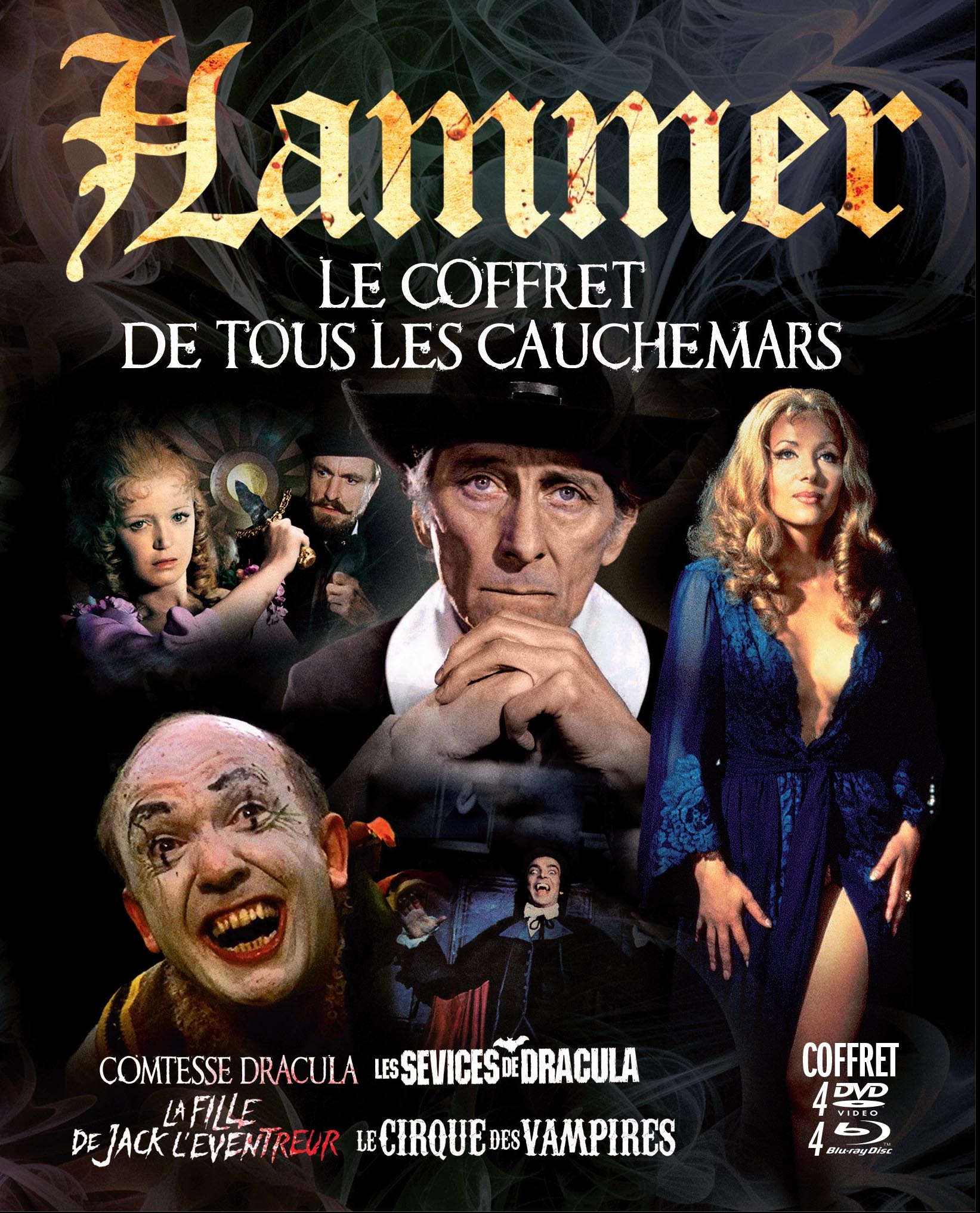 HAMMER - COFFRET DE TOUS LES CAUCHEMARS - 4DVD+4BRD