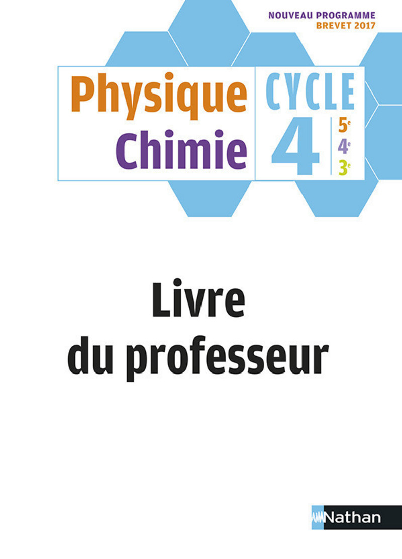 Physique Chimie Cycle 4 - Livre du Professeur - 2017