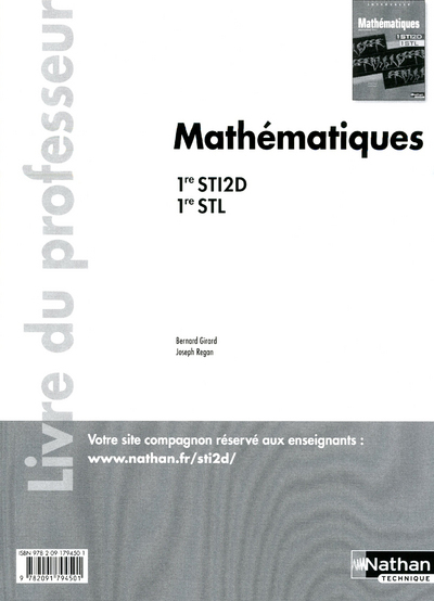 Mathématiques - 1res STI2D-STL Intervalle Livre du professeur