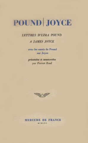 LETTRES D'EZRA POUND A JAMES JOYCE