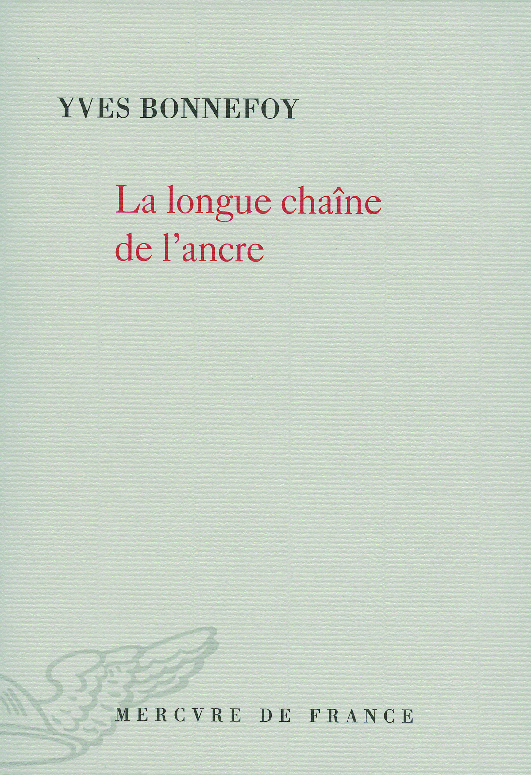 La longue chaîne de l'ancre