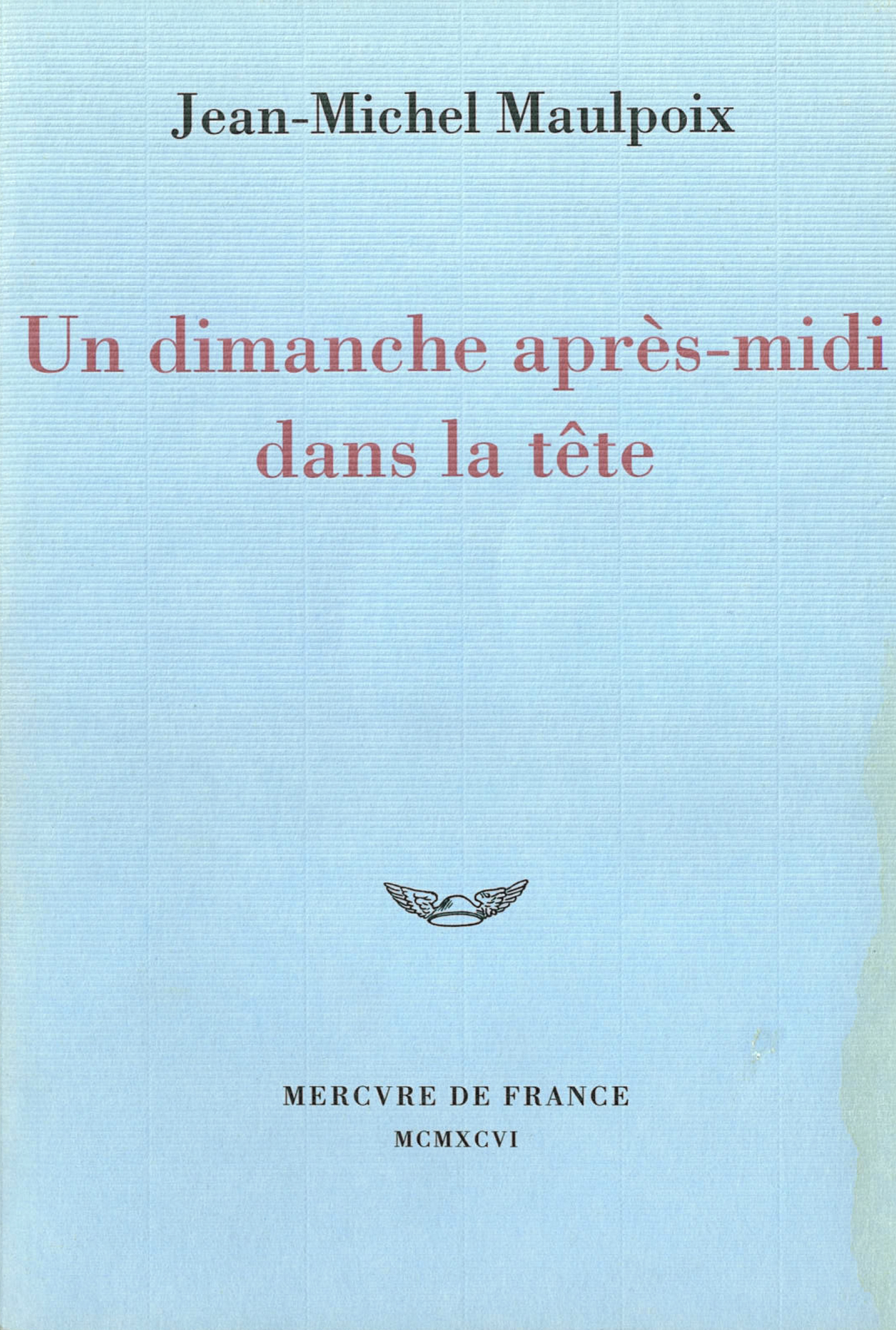 Un dimanche après-midi dans la tête