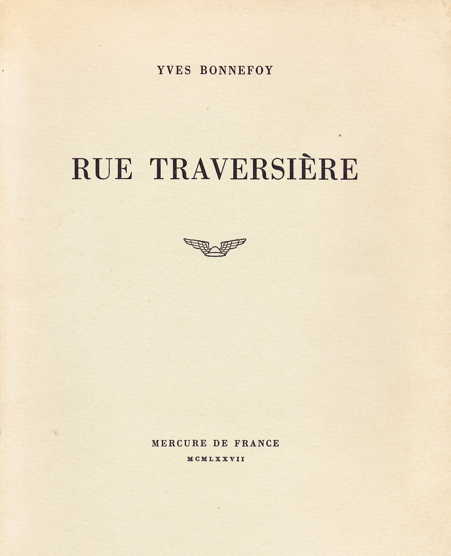 Rue Traversière