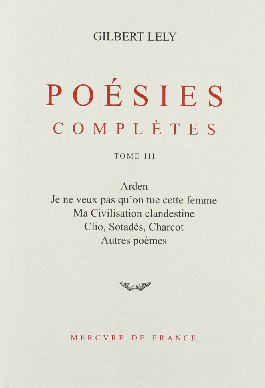 Poésies complètes