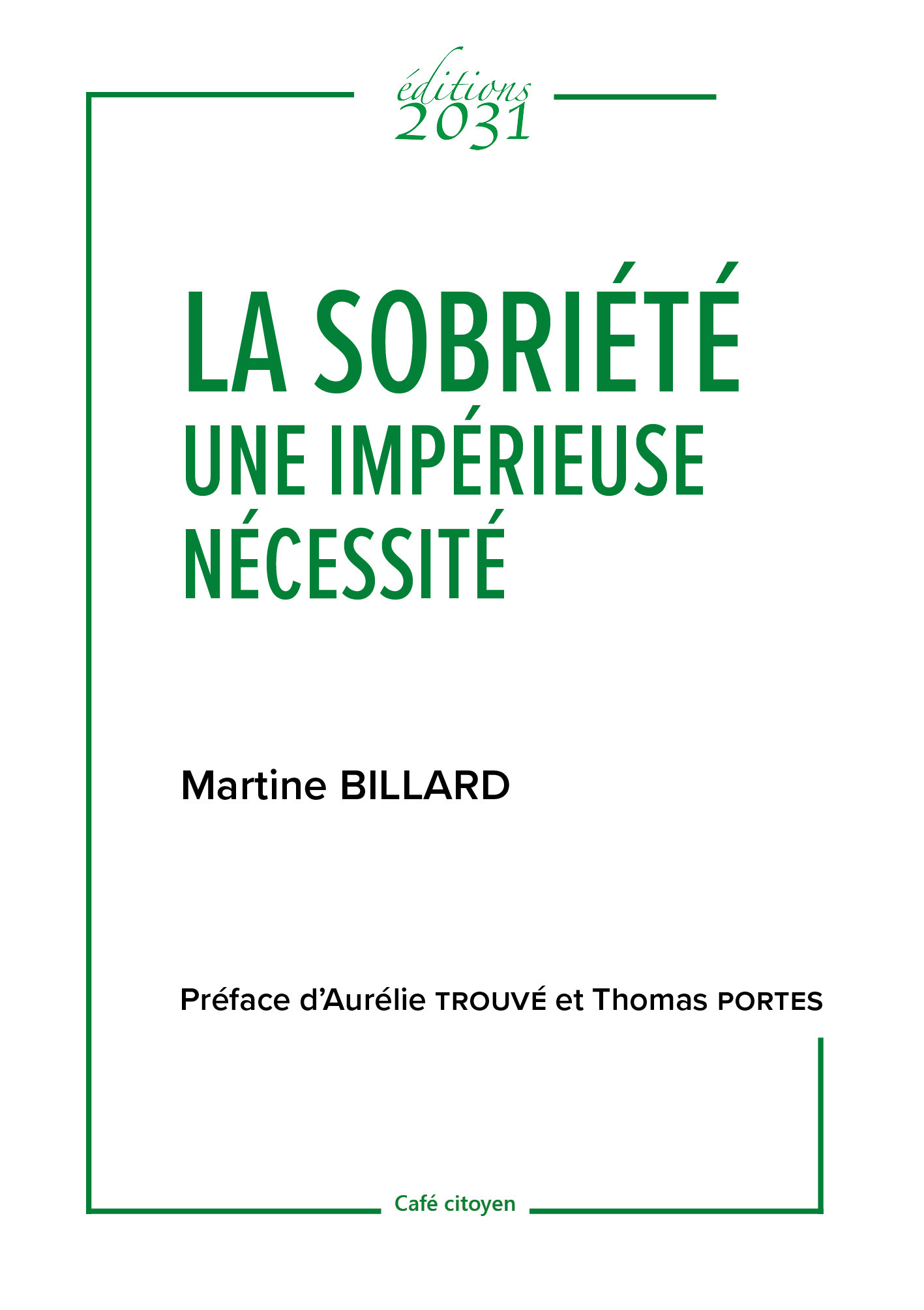La sobriété une impérieuse nécessité