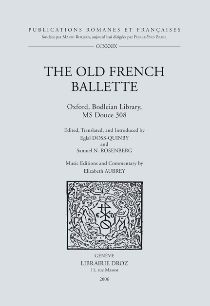 THE OLD FRENCH BALLETTE