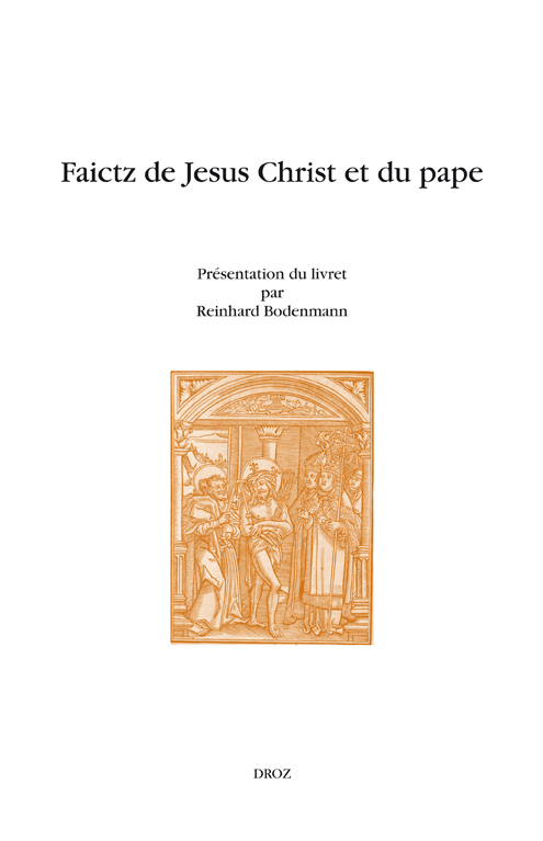 FAICTZ DE JESUS CHRIST ET DU PAPE