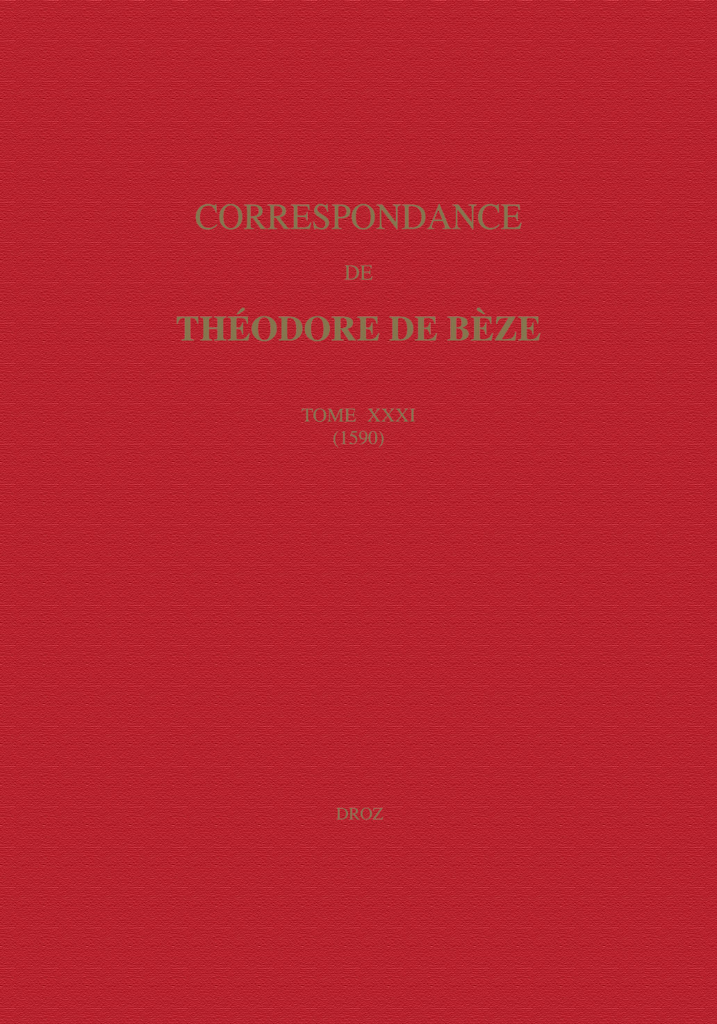 CORRESPONDANCE