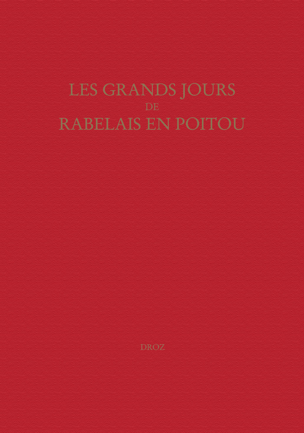 ETUDES RABELAISIENNES