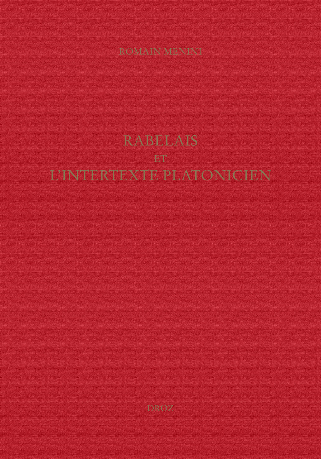 ETUDES RABELAISIENNES