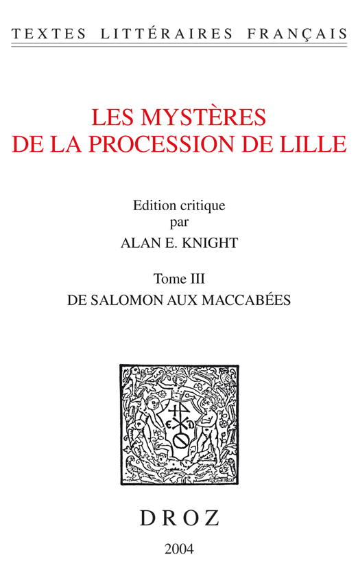 LES MYSTERES DE LA PROCESSION DE LILLE