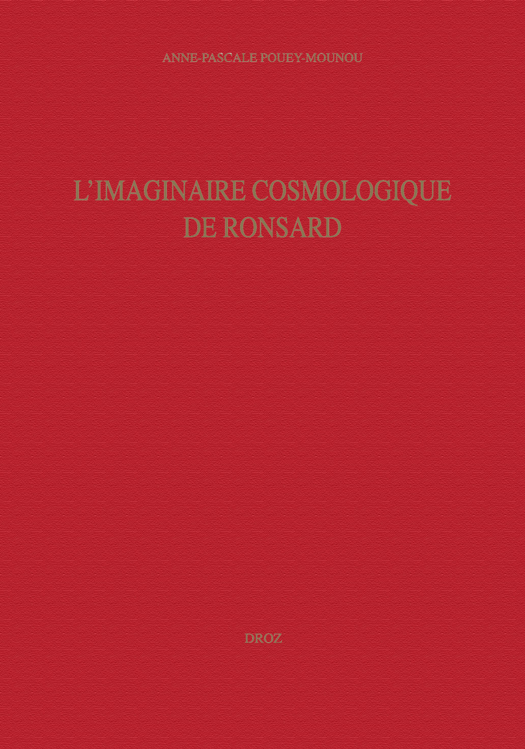 ETUDES RONSARDIENNES