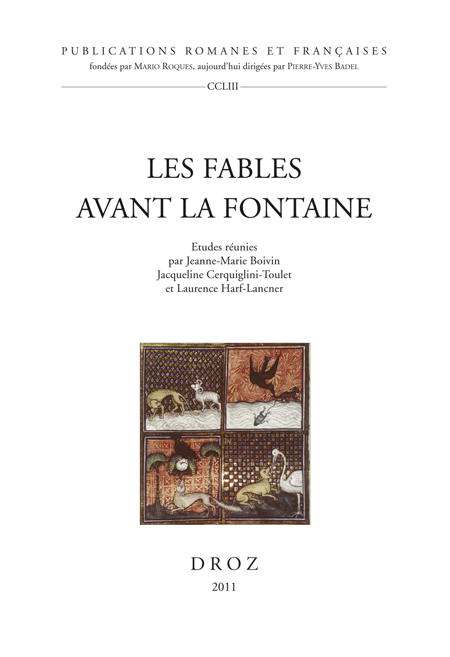 LES FABLES AVANT LA FONTAINE