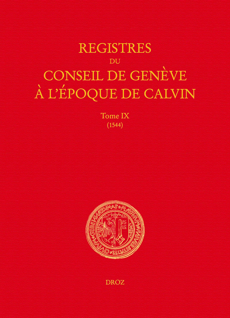 Registres du Conseil de Genève à l'époque de Calvin
