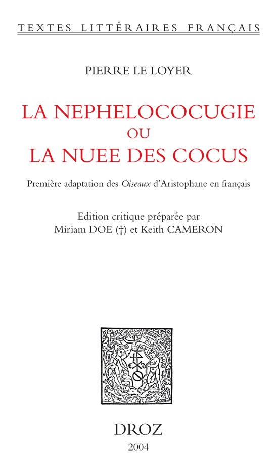 LA NEPHELOCOCUGIE OU LA NUEE DES COCUS :