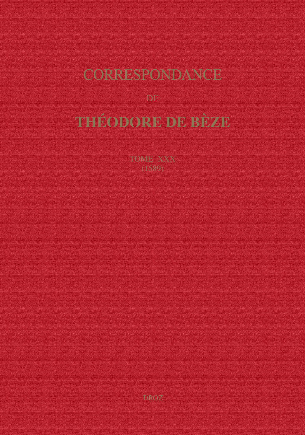 CORRESPONDANCE