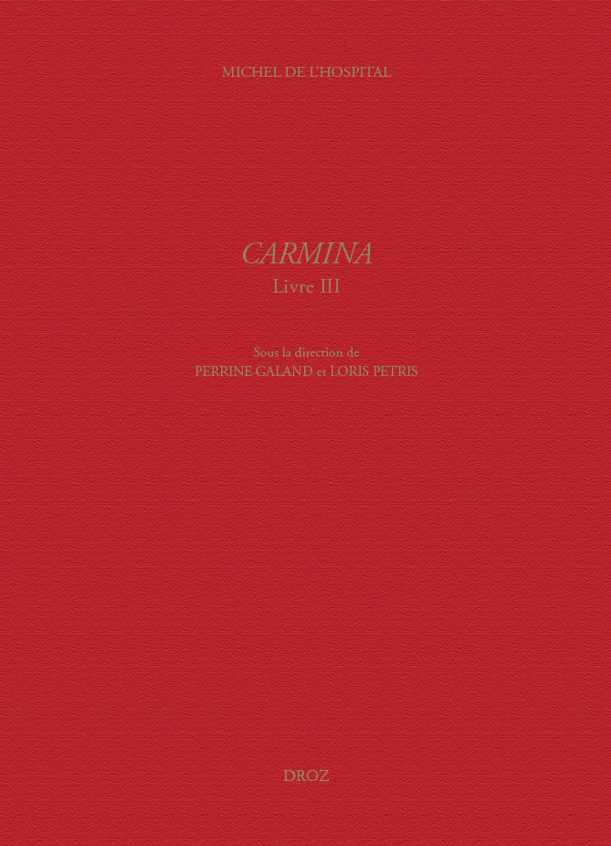CARMINA. LIVRE III