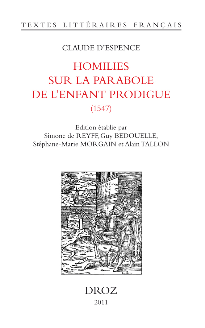 HOMILIES SUR LA PARABOLE DE L'ENFANT PRODIGUE (1547)