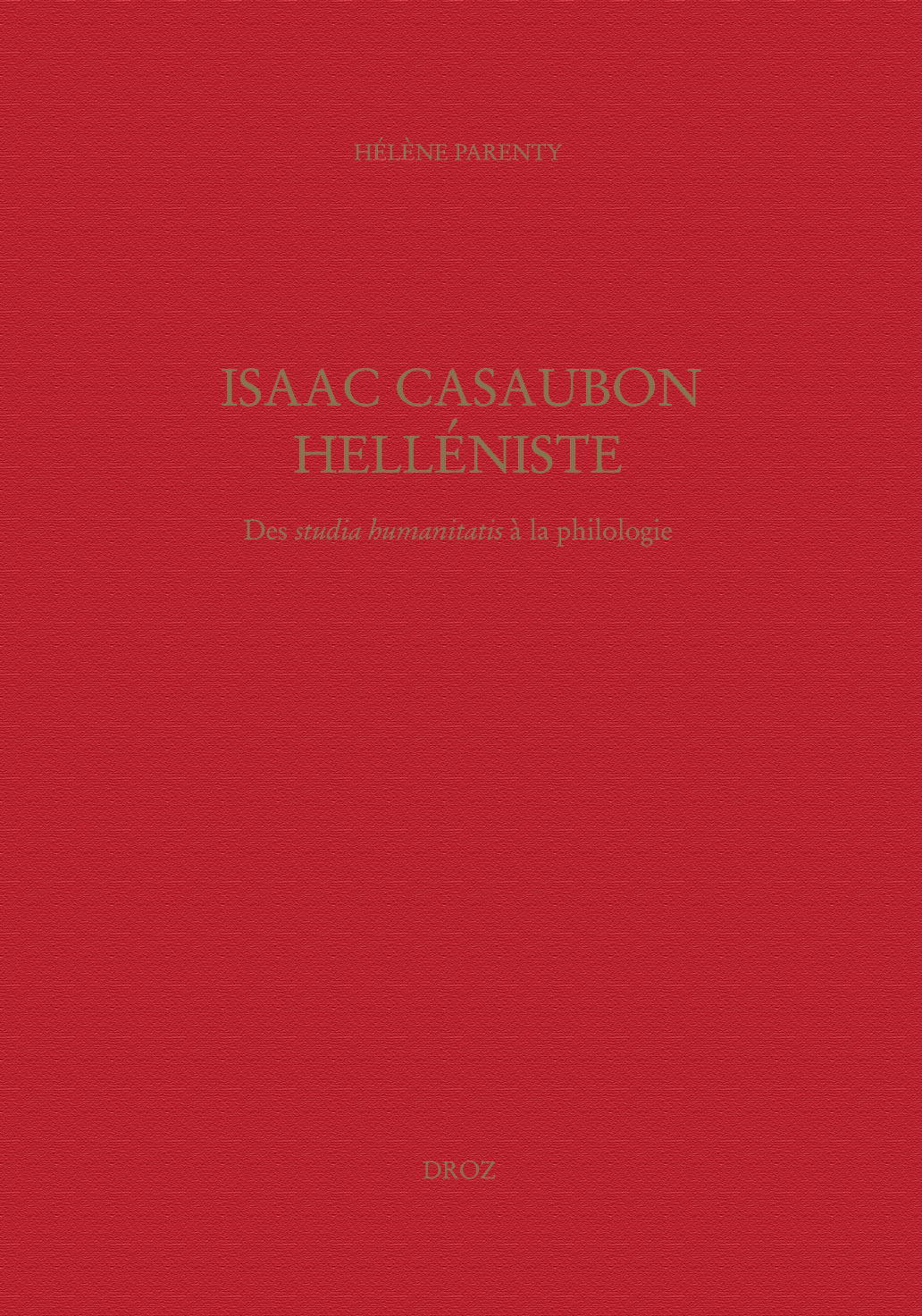 ISAAC CASAUBON HELLENISTE