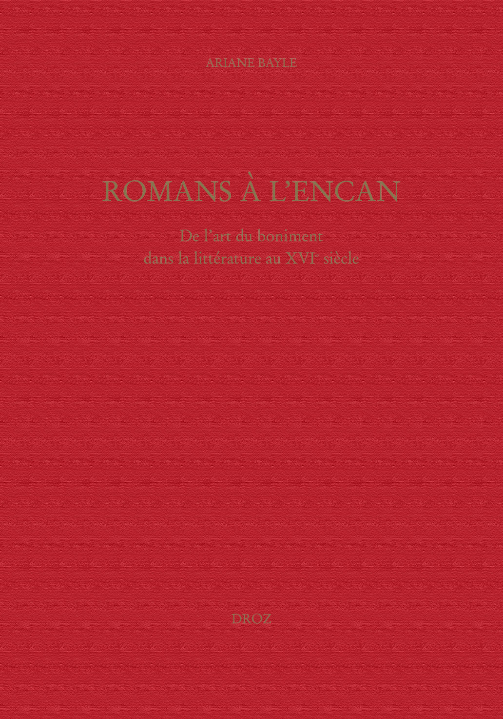 ROMANS A L'ENCAN?