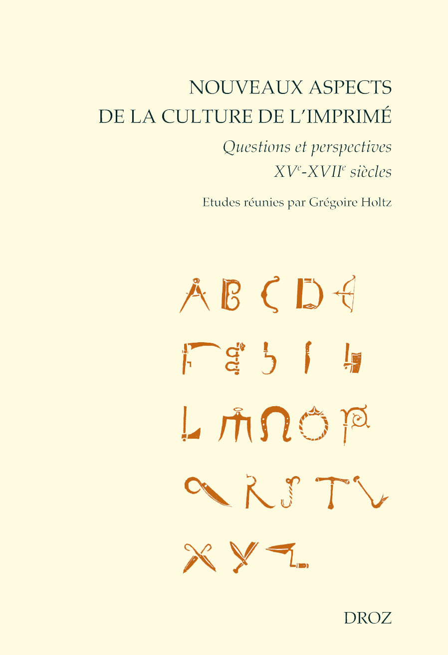 NOUVEAUX ASPECTS DE LA CULTURE DE L'IMPRIME