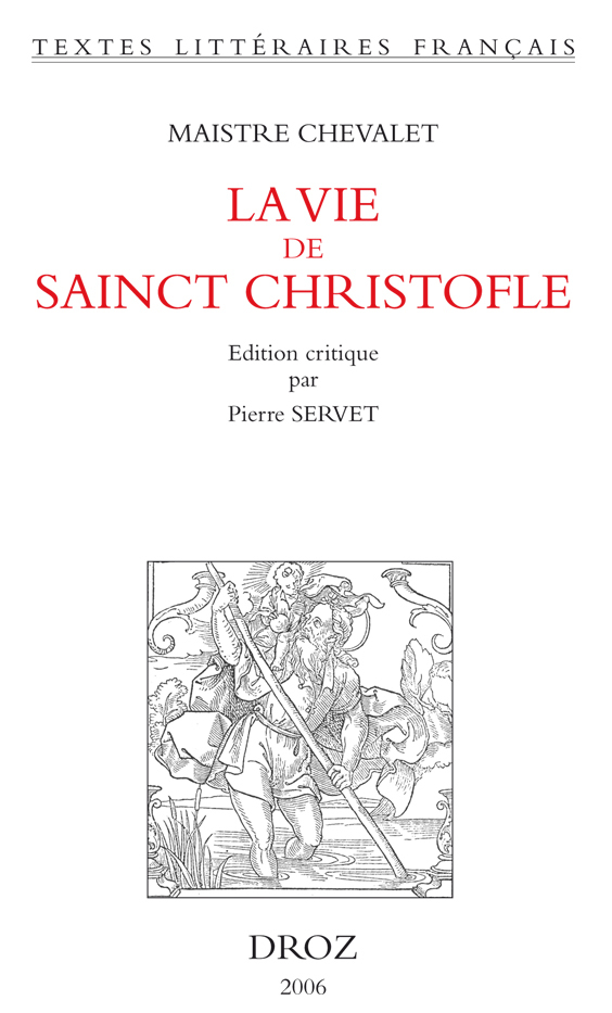 LA VIE DE SAINCT CHRISTOFLE
