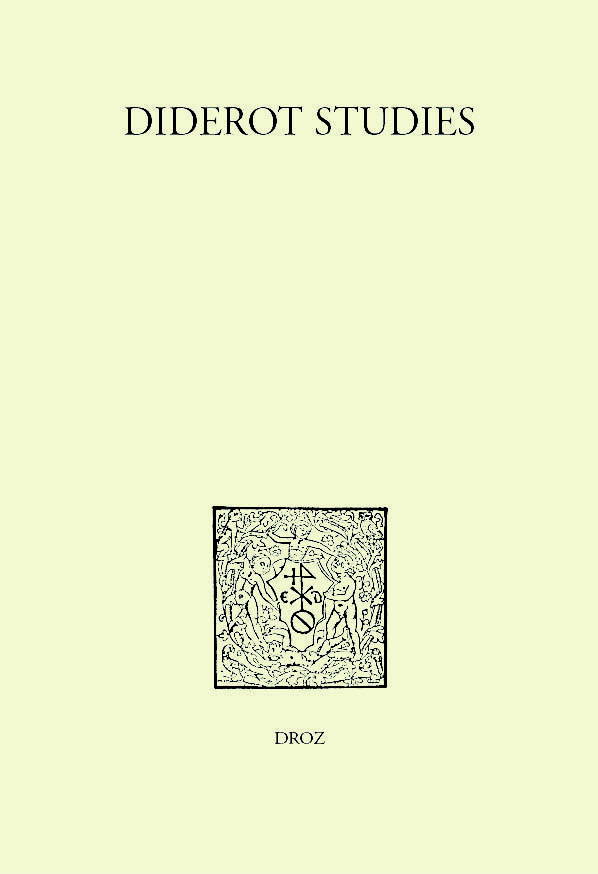 Diderot studies, tome 41