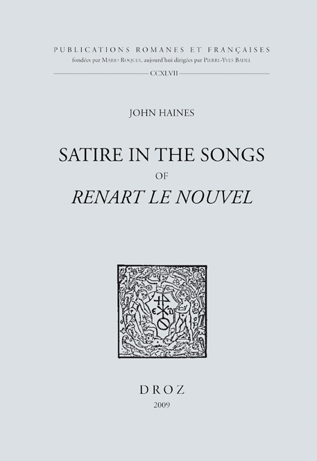 SATIRE IN THE SONGS OF RENART LE NOUVEL